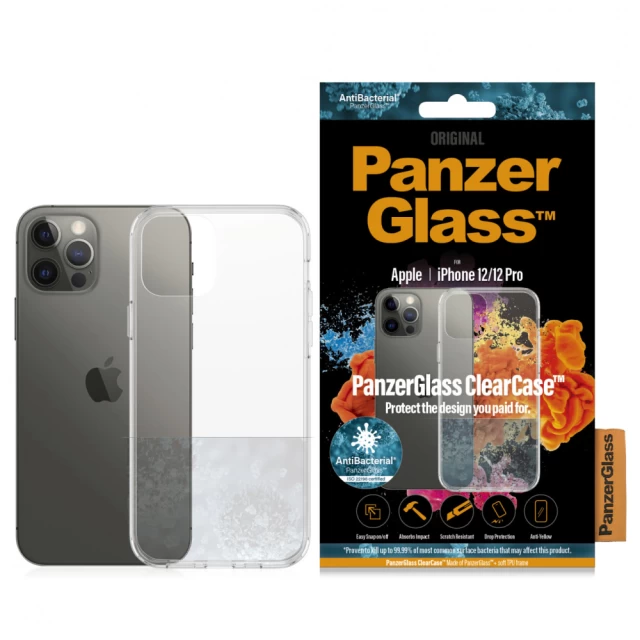 Чехол PanzerGlass Clear Case для iPhone 12 | 12 Pro Clear (0249)