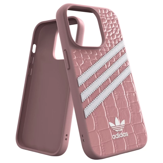 Чохол Adidas OR Samba Alligator для iPhone 14 Pro Mauve White (50200)