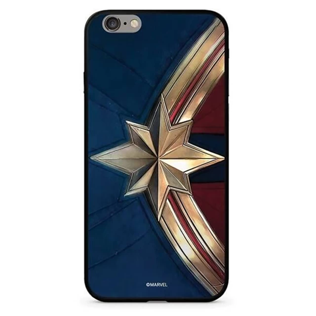 Чехол Marvel Glass Captain America 022 для iPhone X Blue (MPCCAPMV11105)