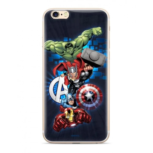 Чехол Marvel Avengers 001 для Samsung Galaxy S10 Plus (G975) Navy (MPCAVEN103)