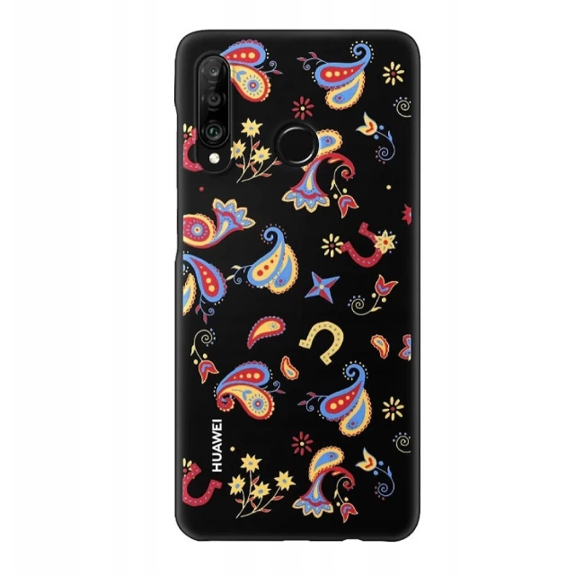 Чохол Huawei Colorful Case для Huawei P30 Lite Flower Black (51993073)
