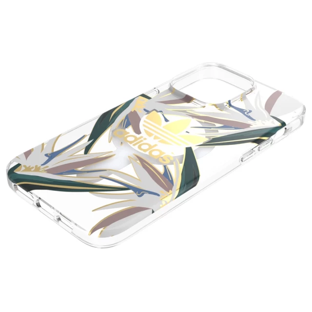 Чехол Adidas OR Clear Case для iPhone 14 Pro Max Clear Gold Mauve Emerald with MagSafe (50225)