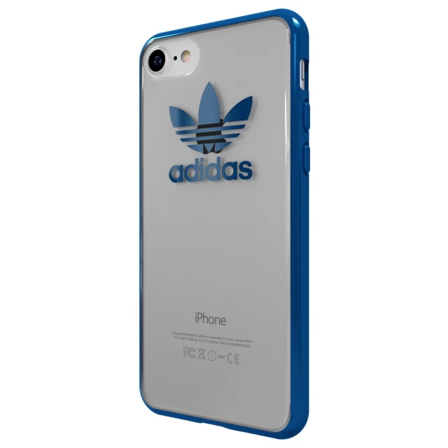 Чохол Adidas OR Clear Case для iPhone SE 2022/2020 | 8 | 7 Blue Metalic (CH8785)