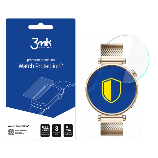 Захисне скло 3mk FlexibleGlass Lite для Huawei Watch GT 4 41 mm Transparent (3 Pack) (3mk Watch Protection FlexibleG)