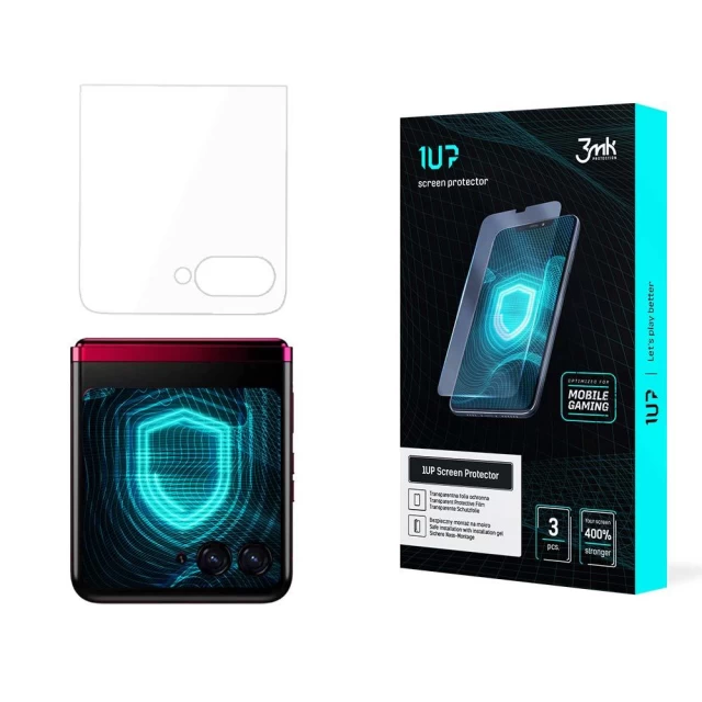 Захисна плівка 3mk 1UP для Motorola Razr 40 Ultra (Front) Transparent (3 Pack) (3mk 1UP(1171)-0)