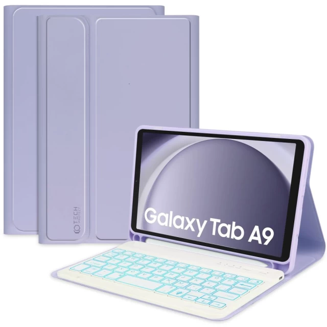 Чохол-клавіатура Tech-Protect SC Pen + Keyboard для Samsung Galaxy Tab A9 8.7 (X110 | X115) Violet (9319456607673)