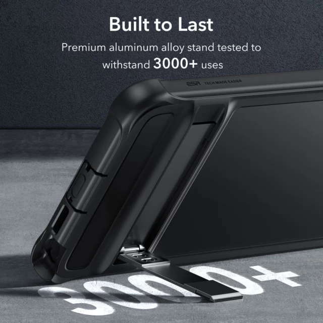 Захисний комплект ESR Armor Kickstand для Samsung Galaxy S24 Ultra Frosted Black (4894240189962)