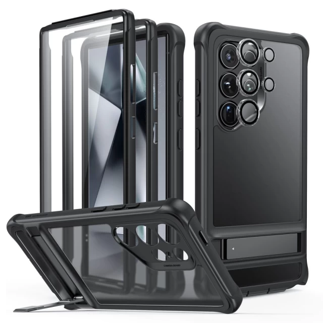 Защитный комплект ESR Armor Kickstand для Samsung Galaxy S24 Ultra Frosted Black (4894240189962)