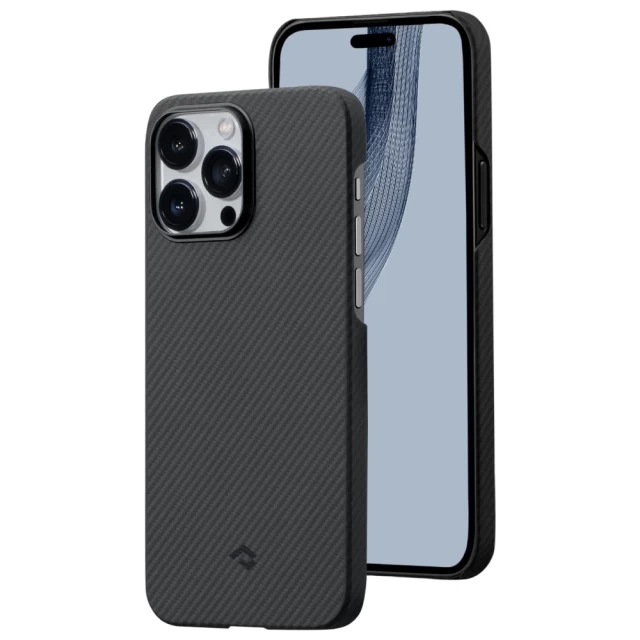 Чохол Pitaka MagEZ Case 3 Twill 600D для iPhone 14 Pro Black Grey with MagSafe (KI1401PA)