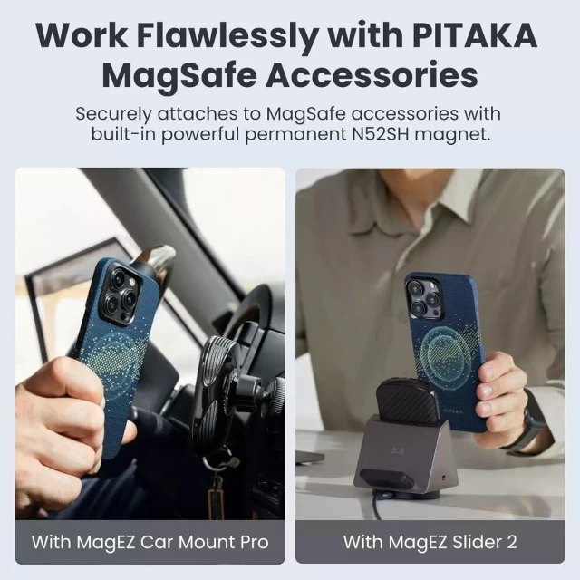 Чохол Pitaka MagEZ Case 4 StarPeak для iPhone 15 Pro Milky Way Galaxy with MagSafe (KI1501PMYG)