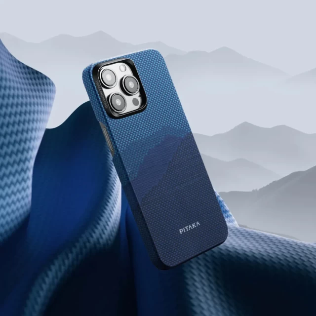 Чехол Pitaka MagEZ Case 4 StarPeak для iPhone 15 Pro Max Over The Horizon with MagSafe (KI1502POTH)