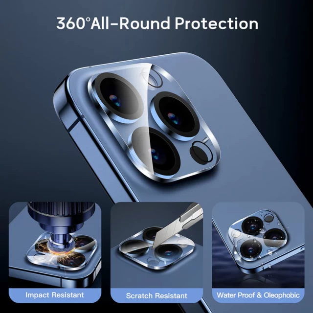 Защитное стекло Upex для камеры iPhone 15 Pro | 15 Pro Max Clear 9H Clear (UP159266)