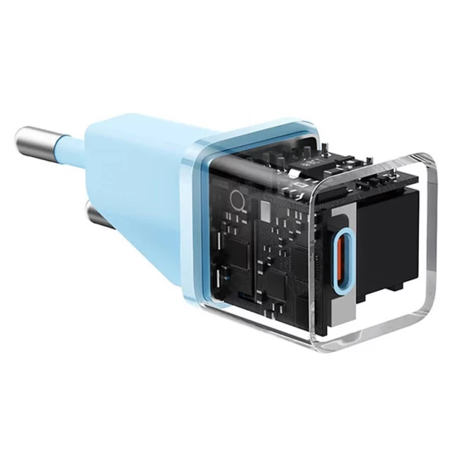 Мережевий зарядний пристрій Baseus GaN5 FC 20W USB-C Blue (CCGN050103)