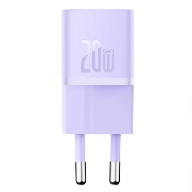 Сетевое зарядное устройство Baseus GaN5 FC 20W USB-C Purple (CCGN050105)