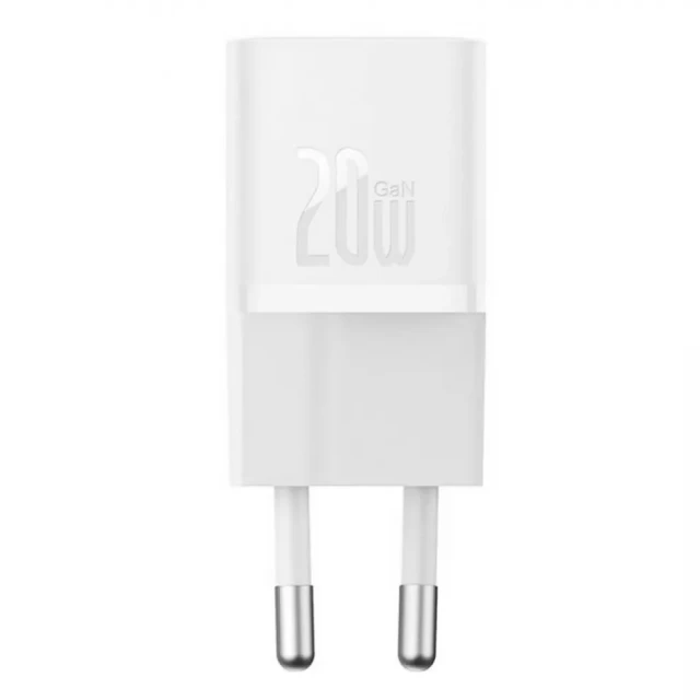 Мережевий зарядний пристрій Baseus GaN5 FC 20W USB-C White (CCGN050102)