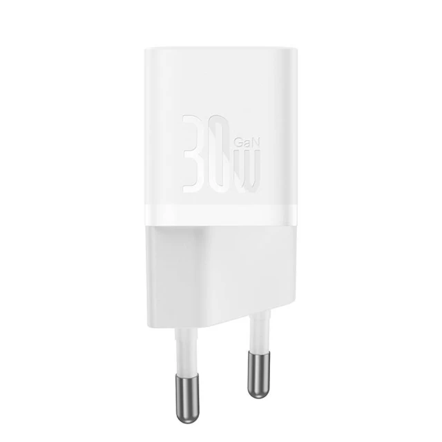 Сетевое зарядное устройство Baseus GaN5 FC 30W USB-C White (CCGN070502)