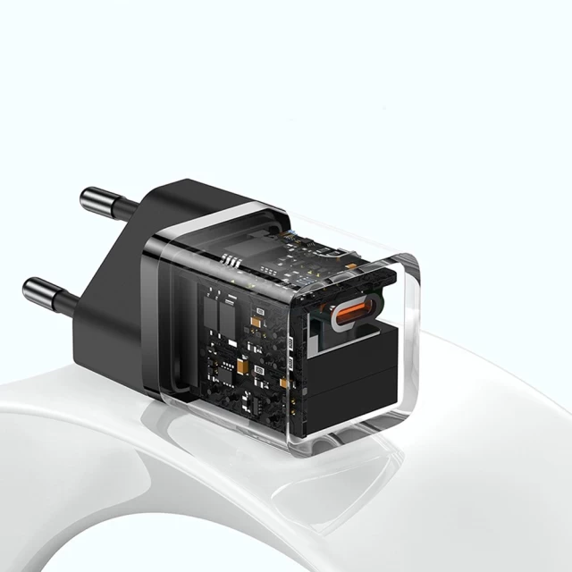 Мережевий зарядний пристрій Baseus GaN5 FC 30W USB-C Black (CCGN070401)