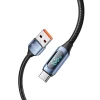 Кабель Tech-Protect UltraBoost LED USB-C to USB-C 66W 6A 2m Blue (5906203690688)