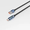 Кабель Tech-Protect UltraBoost LED USB-C to USB-C 66W 6A 1m Blue (5906203690671)