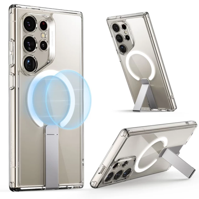 Чехол ESR Flickstand Boost Halolock для Samsung Galaxy S24 Ultra Clear with MagSafe (4894240189887)