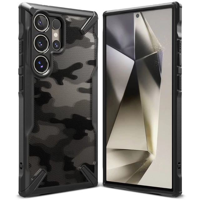 Чохол Ringke Fusion X для Samsung Galaxy S24 Ultra Camo Black (8809961783791)