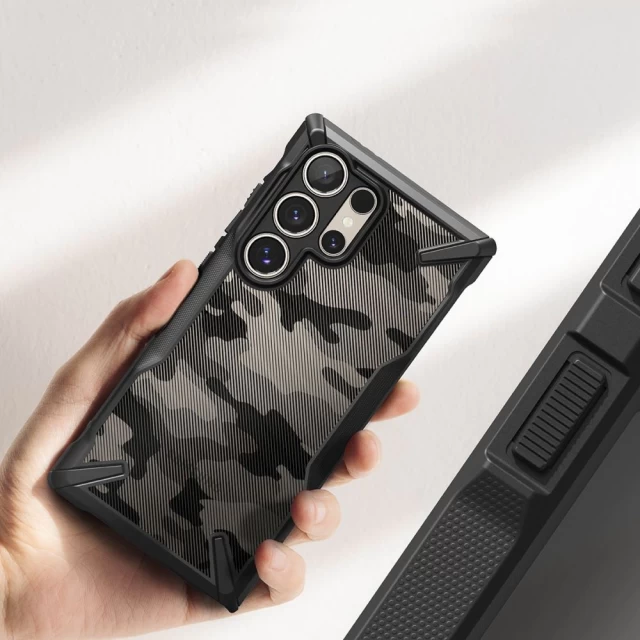 Чохол Ringke Fusion X для Samsung Galaxy S24 Ultra Camo Black (8809961783791)