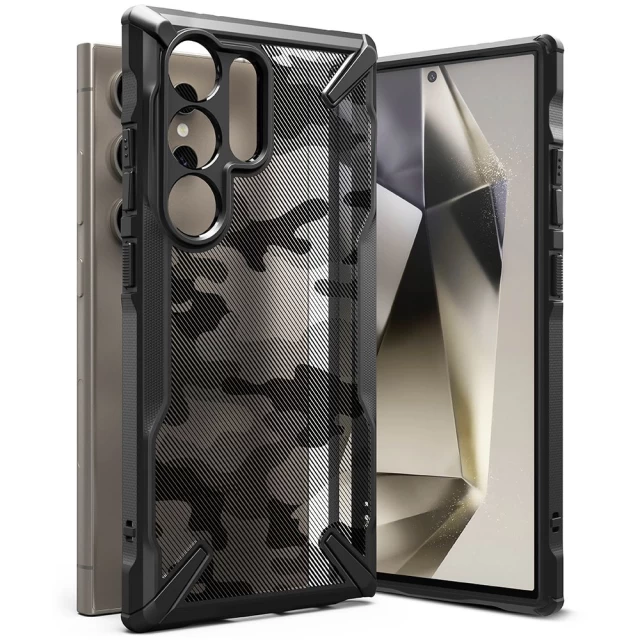 Чохол Ringke Fusion X для Samsung Galaxy S24 Ultra Camo Black (8809961783791)