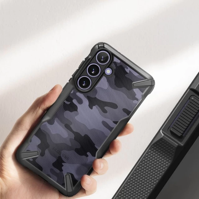 Чохол Ringke Fusion X для Samsung Galaxy S24 Plus Camo Black (8809961783340)