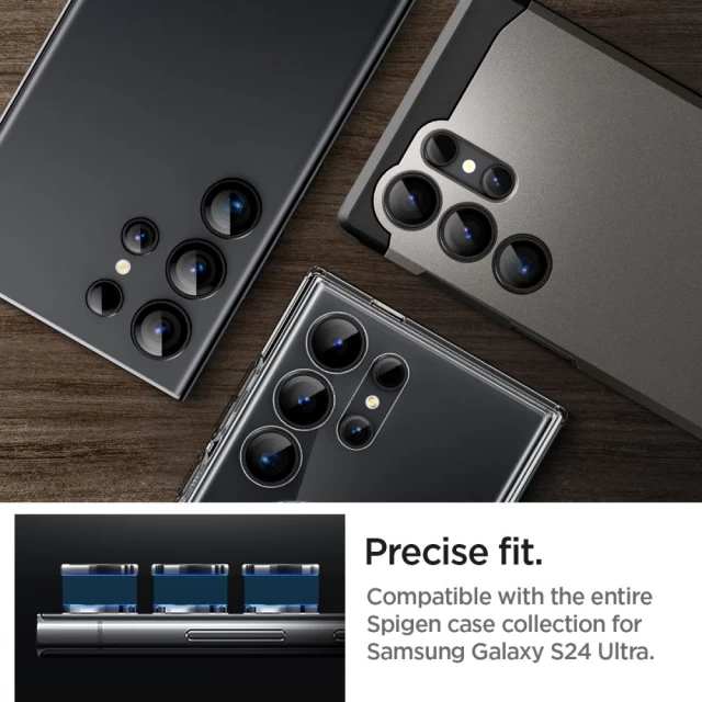 Защитное стекло Spigen для камеры Samsung Galaxy S24 Ultra Optik.TR 