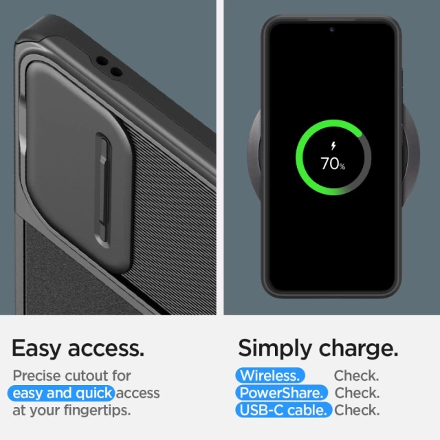 Чохол Spigen Optik Armor для Samsung Galaxy S24 Black (ACS07363)