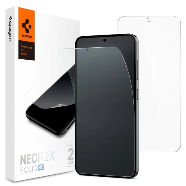 Защитная пленка Spigen Neo Flex (2 Pack) для Samsung Galaxy S24 Clear (AFL07439)
