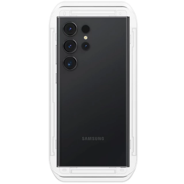Захисне скло Spigen з монтажним комплектом Glas.TR EZ Fit (2 Pack) для Samsung Galaxy S24 Ultra Clear (AGL07495)