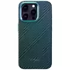 Чохол Pitaka MagEZ Case Pro 4 Twill 1500D для iPhone 15 Pro Max Black Blue with MagSafe (KI1508PMPA)
