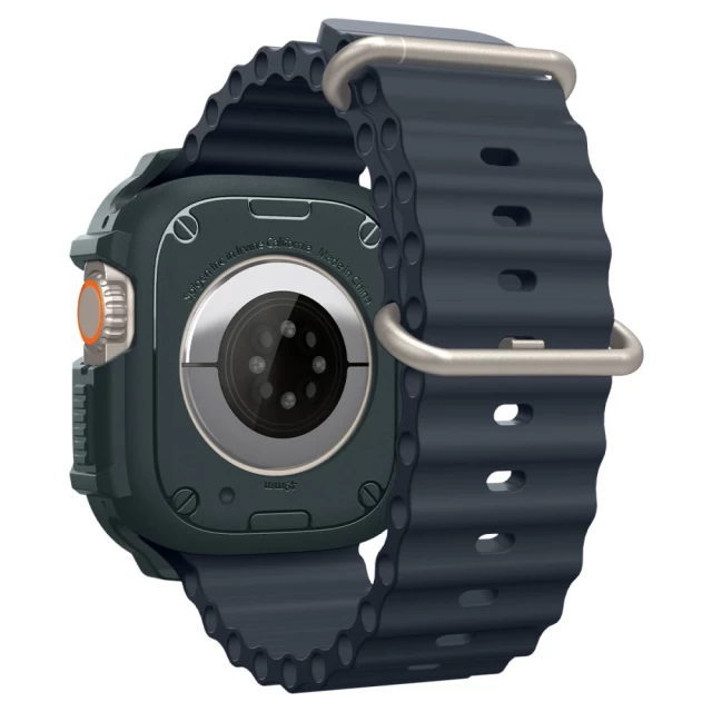 Чехол Spigen Rugged Armor для Apple Watch Ultra 2 | 1 49 mm Abyss Green (ACS07383)
