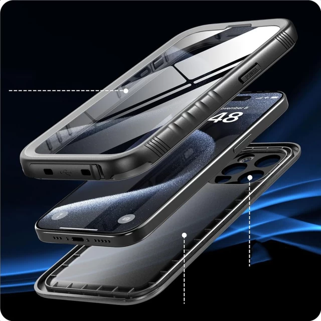Водонепроницаемый чехол Tech-Protect ShellBox IP68 для Samsung Galaxy S24 Ultra (S928) Black (5906203690589)