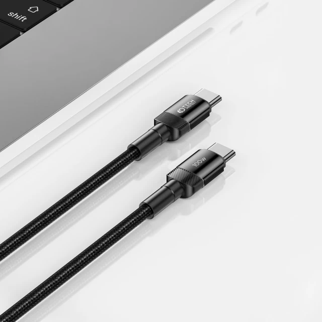 Кабель Tech-Protect UltraBoost Evo USB-C to USB-C PD 100W 5A 0.25m Black (5906203690596)