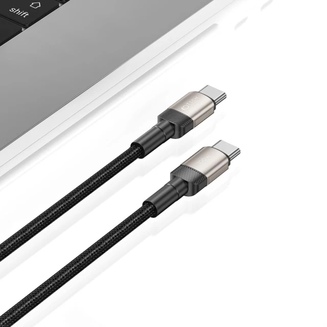 Кабель Tech-Protect UltraBoost Evo USB-C to USB-C PD 100W 5A 1m Titanium (5906203690633)