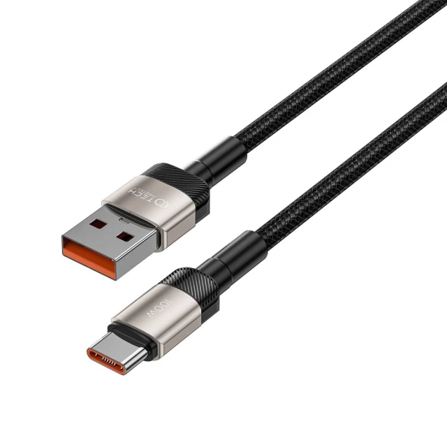 Кабель Tech-Protect UltraBoost Evo USB-C to USB-A 100W 5A 1m Titanium (5906203690749)