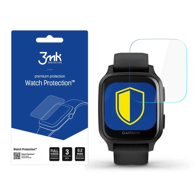 Захисна плівка 3mk ARC Plus для Garmin Venu SQ Transparent (3 Pack) (3mk Watch ARC(39))