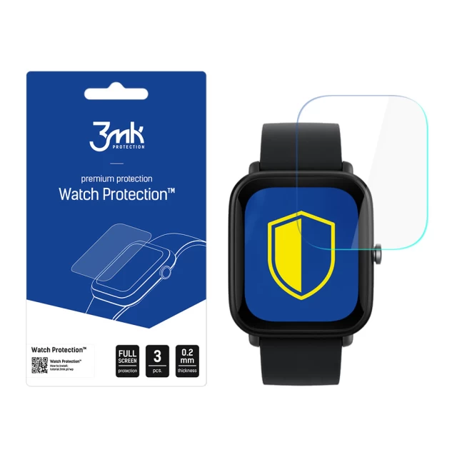 Захисна плівка 3mk ARC Plus для Xiaomi Amazfit Bip U Pro Transparent (3 Pack) (3mk Watch ARC(198))