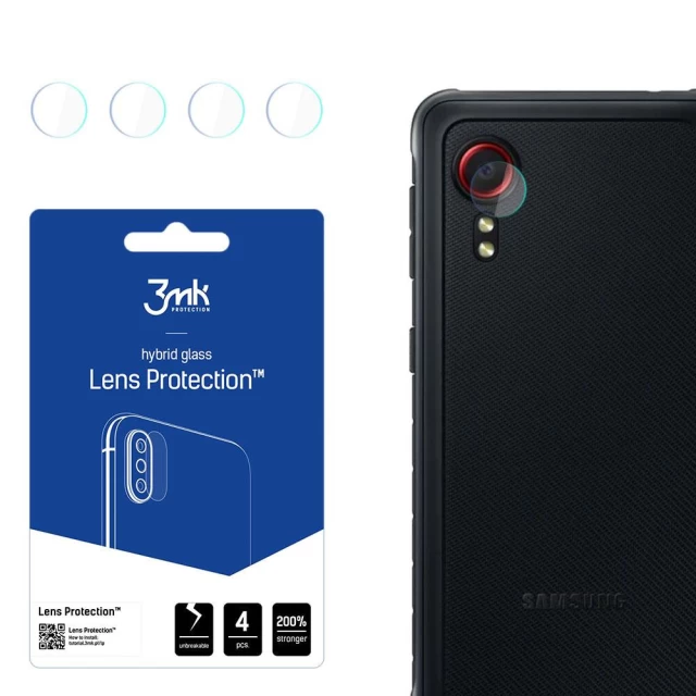 Защитное стекло для камеры 3mk Lens Protection для Samsung Galaxy Xcover 5 Transparent (4 Pack) (5903108475471)