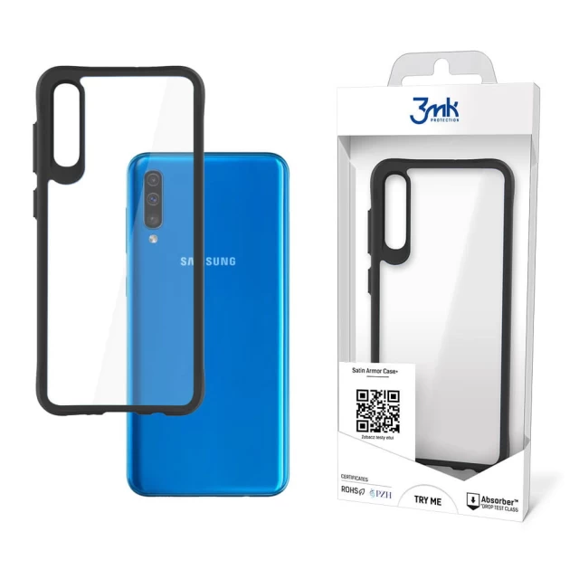 Чехол 3mk Satin Armor Case Plus для Samsung Galaxy A50 (A505) Transparent (5903108442077)