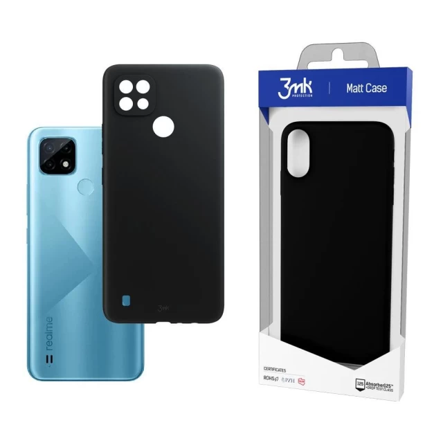 Чехол 3mk Matt Case для Realme C21 Black (5903108377836)