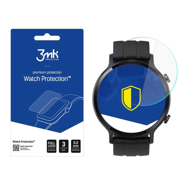 Захисне скло 3mk FlexibleGlass Lite для Realme Watch S Transparent (3 Pack) (3mk Watch FG(99))