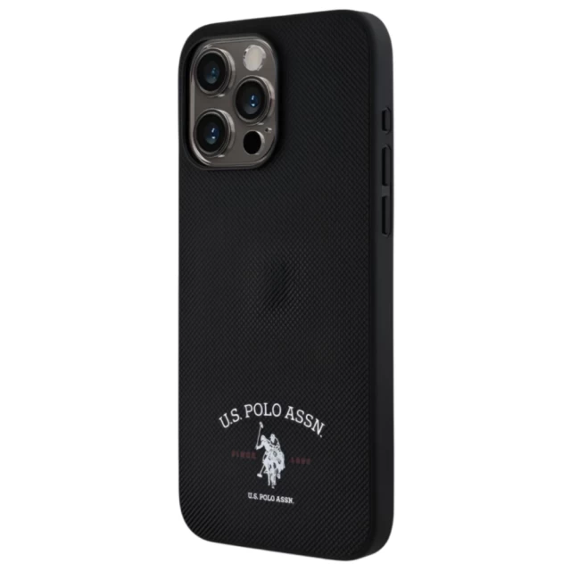 Чохол U.S. Polo Assn. Printed DH Logo для iPhone 15 Pro Max Black (USHCP15XPARK)