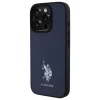 Чохол U.S. Polo Assn. Leather Embroidered DH Color для iPhone 15 Pro Max Navy (USHCP15XPGEV)