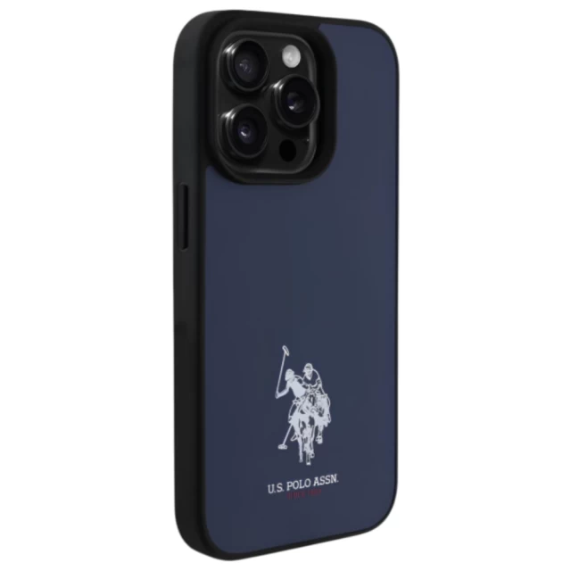 Чохол U.S. Polo Assn. Leather Embroidered DH Color для iPhone 15 Pro Max Navy (USHCP15XPGEV)