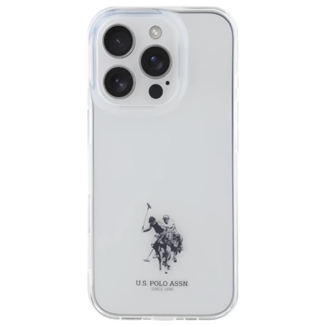 Чохол U.S. Polo Assn. IML Printed Double Horse Logo для iPhone 15 Pro Max Transparent (USHCP15XUSMT)