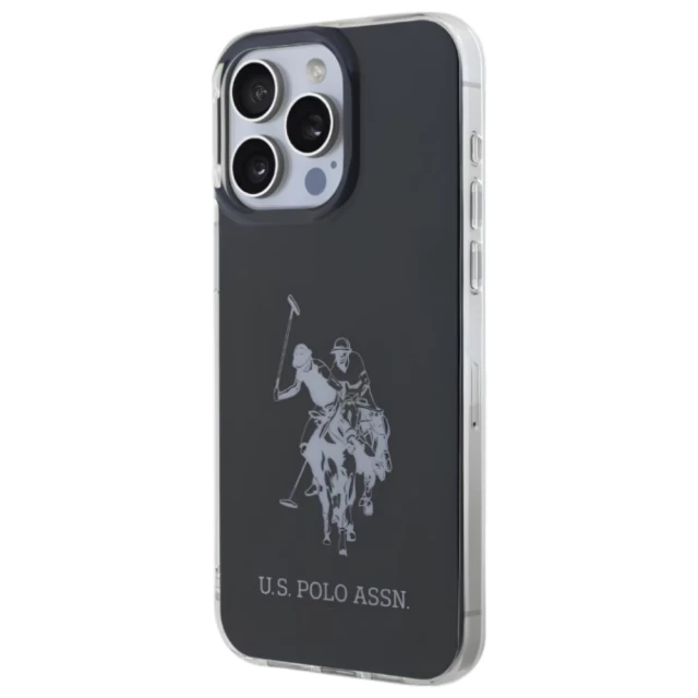 Чохол U.S. Polo Assn. Shiny Big Logo для iPhone 15 Pro Max Black (USHCP15XTPUHRBK)