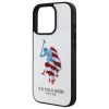 Чохол U.S. Polo Assn. Leather Big DH American Flag для iPhone 15 Pro Max White (USHCP15XPUSH)